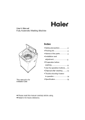 Haier HWM85-7288 User Manual