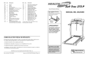 HealthRider 275p Treadmill Spanish Manual