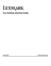 Lexmark Prevail Pro700 Fax Guide