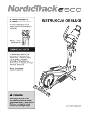 NordicTrack E 600 Elliptical Polish Manual