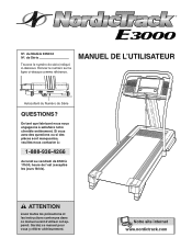 NordicTrack E3000 Treadmill Canadian French Manual