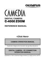 Olympus C-4000 C-4000 Zoom Reference Manual (8.2 MB)