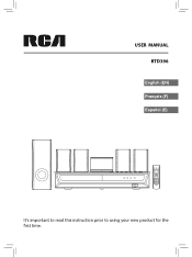 RCA RTD396 RTD396 Product Manual