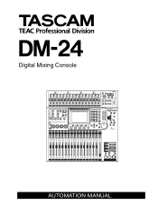 TASCAM DM-24 Installation and Use Automation Manual