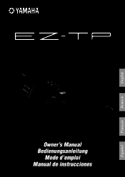 Yamaha EZ-TP Owner's Manual