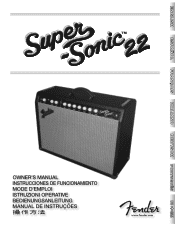 Fender Super-Sonictrade 22 Head Owners Manual