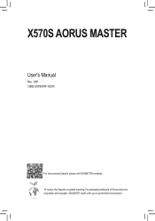 Gigabyte X570S AORUS MASTER User Manual