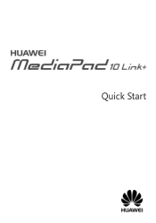 Huawei MediaPad 10 Link LTE Quick Start Guide