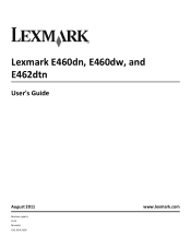 Lexmark E460 User Guide