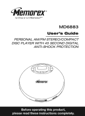 Memorex MD6883SIL User Guide