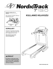 NordicTrack T 13.0 Treadmill Turkish Manual