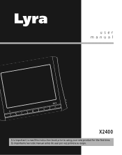 RCA X2400 User Manual - X2400