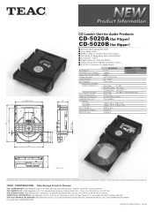 TEAC CD-5020A CD-5020 Brochure