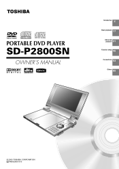 Toshiba SD-P2800 User Manual