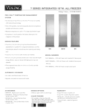 Viking VFI7180W Two-Page Specifications Sheet