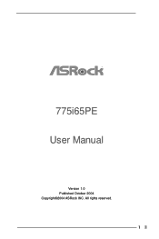 ASRock 775i65PE User Manual