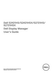 Dell S2721HS Monitor Display Manager Users Guide