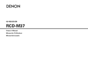 Denon D-M37 Owners Manual - English