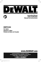 Dewalt DWFP2350K Instruction Manual