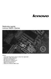Lenovo J105 (Romanian) Quick reference guide