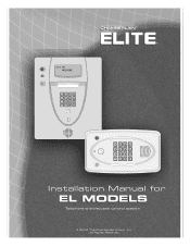 LiftMaster EL2000 EL25 Installation Ver. 3.0 Manual