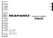Marantz PM6005 Getting Started in Spanish