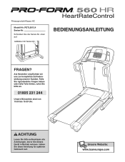 ProForm 560hr Treadmill German Manual