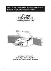 Pyle PLTT82BTBK Instruction Manual