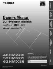 Toshiba 46HMX85 Owners Manual