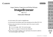 Canon eos40d ImageBrowser 6.1.1a for Macintosh Instruction Manual