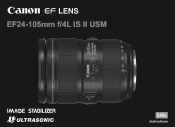 Canon EF 24-105mm f/4L IS II USM EF24-105mm f/4L IS II USM Instructions