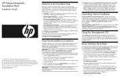 HP ProLiant BL490c ProLiant Essentials Foundation Pack Installation Guide