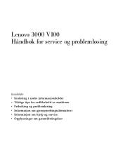 Lenovo V100 (Norwegian) Service and Troubleshooting Guide