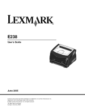 Lexmark E238 User's Guide