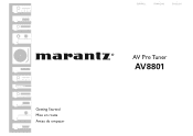 Marantz AV8801 Getting Started Guide - English