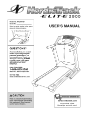 NordicTrack Elite 2900 Treadmill User Manual