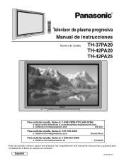 Panasonic TH42PA20 TH37PA20 User Guide