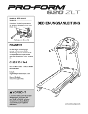 ProForm 620 Zlt Treadmill German Manual