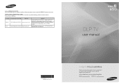 Samsung HL72A650C1F User Manual (ENGLISH)