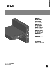 Tripp Lite 9PXEBM48RT Eaton 9PX UPS 700-3000 VA 2U Owners Manual