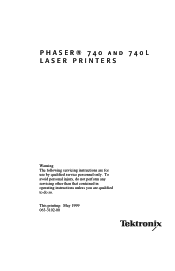 Xerox Z740/N Service Manual