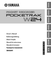 Yamaha Pocketrak W24 Owners Manual