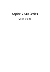 Acer Aspire 7740G Acer Aspire 7740, Aspire 7740G Notebook Series Start Guide