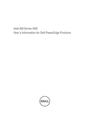 Dell PowerEdge External Media System 753 Intel 320 Series SSD User's Information for Dell PowerEdge Products