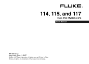 Fluke 114 Fluke 114,115,117 Manual