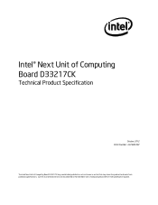 Intel D33217CK Technical Product Specification