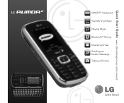 LG LX265 Black Quick Start Guide - English