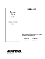 Maytag DFC5500AAXA Parts List