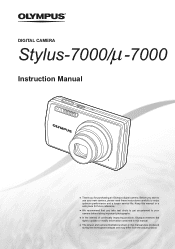 Olympus Stylus 7000 Black STYLUS-7000 Instruction Manual (English)