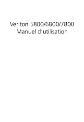 Acer Veriton 5800 Veriton 5800/6800/7800 User's Guide FR